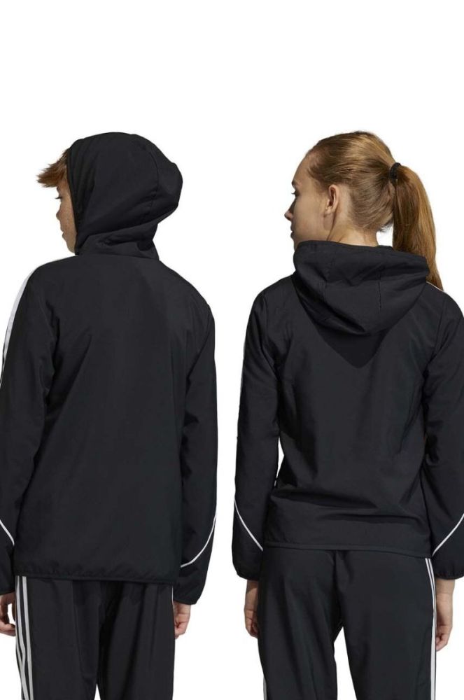 Дитяча кофта adidas Performance TIRO23 L WB Y колір чорний з капюшоном з аплікацією фото 5