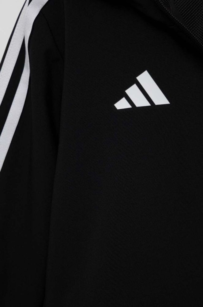 Дитяча кофта adidas Performance TIRO23 L WB Y колір чорний з капюшоном з аплікацією фото 4