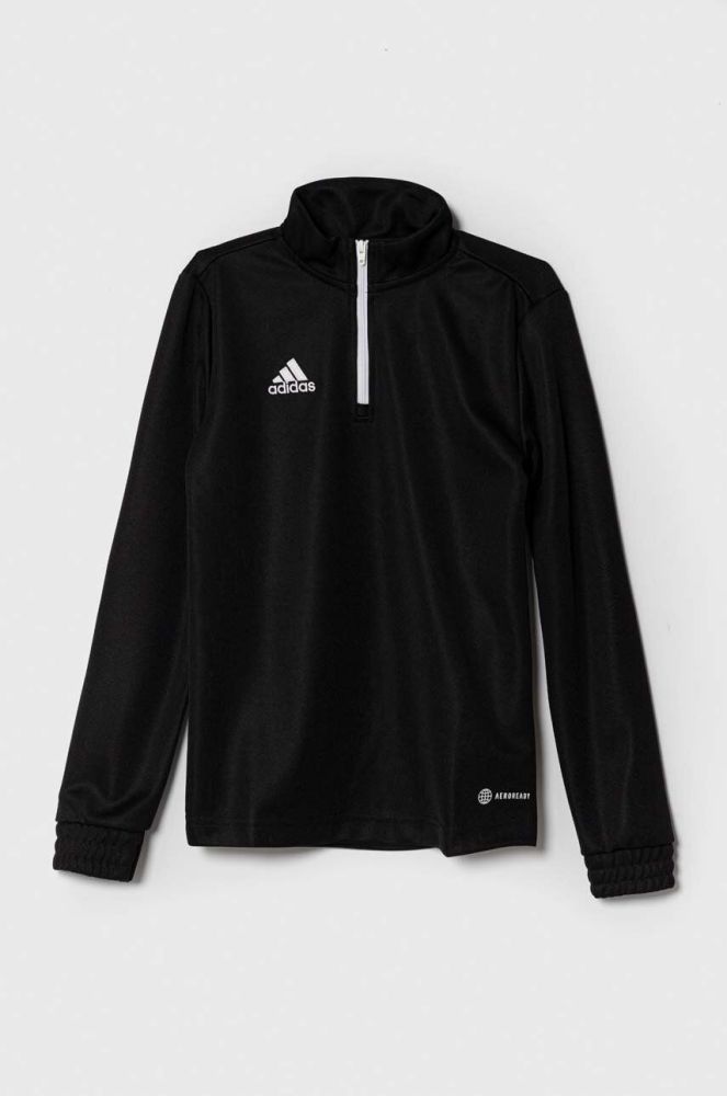 Дитяча кофта adidas Performance ENT22 TR TOPY колір чорний з принтом