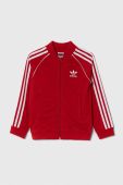 Дитяча кофта adidas Originals колір червоний з аплікацією