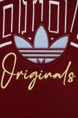 Дитяча кофта adidas Originals колір бордовий з аплікацією Дитяча кофта adidas Originals колір бордовий з аплікацією