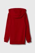 Дитяча кофта adidas колір червоний з капюшоном з аплікацією (3376464)