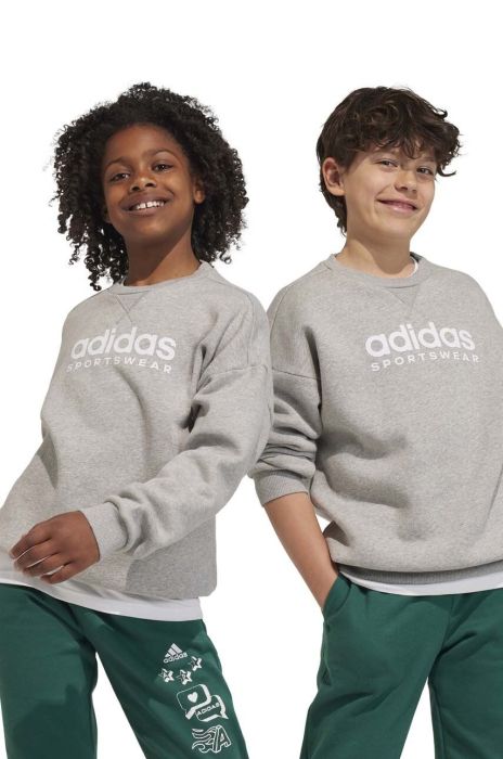 Дитяча кофта adidas колір сірий з принтом (3514917)