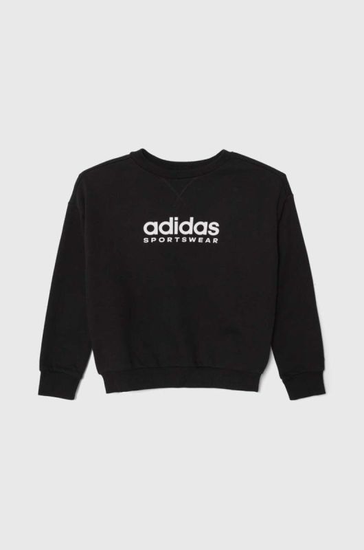Дитяча кофта adidas колір чорний з принтом (3566816) фото 2