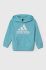 Дитяча кофта adidas з капюшоном з принтом колір блакитний (3514921)