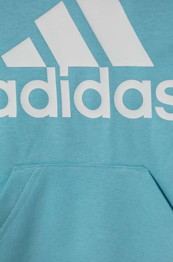 Дитяча кофта adidas з капюшоном з принтом колір блакитний (3514921) фото 2
