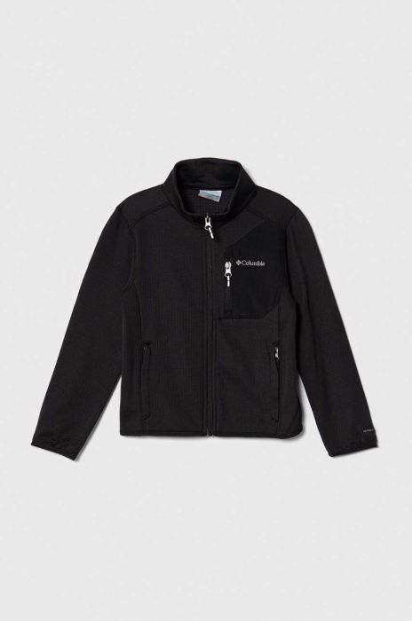 Дитяча кофта Columbia B Triple Canyon Full Zip колір чорний однотонна Дитяча кофта Columbia B Triple Canyon Full Zip колір чорний однотонна