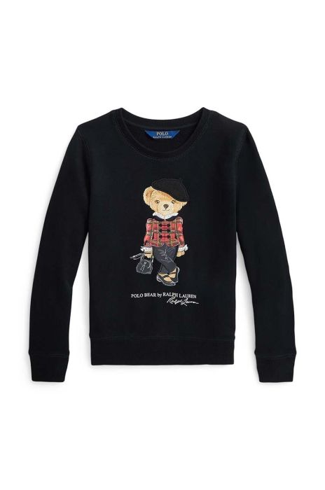 Дитяча кофта Polo Ralph Lauren колір чорний з принтом (3637896)