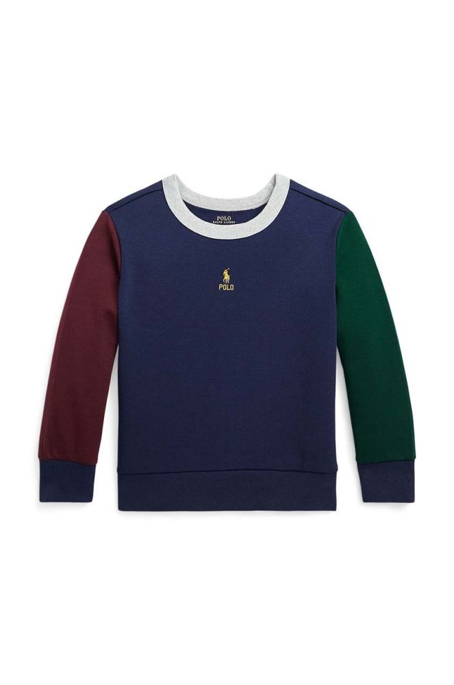 Дитяча кофта Polo Ralph Lauren колір синій з аплікацією (3441593)