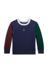 Дитяча кофта Polo Ralph Lauren колір синій з аплікацією (3441593)
