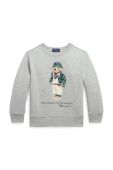 Дитяча кофта Polo Ralph Lauren колір сірий з аплікацією (3476831)