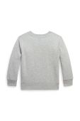 Дитяча кофта Polo Ralph Lauren колір сірий з аплікацією (3476831)