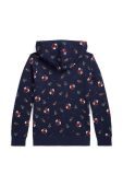 Дитяча кофта Polo Ralph Lauren колір синій з капюшоном візерунок (3470294)