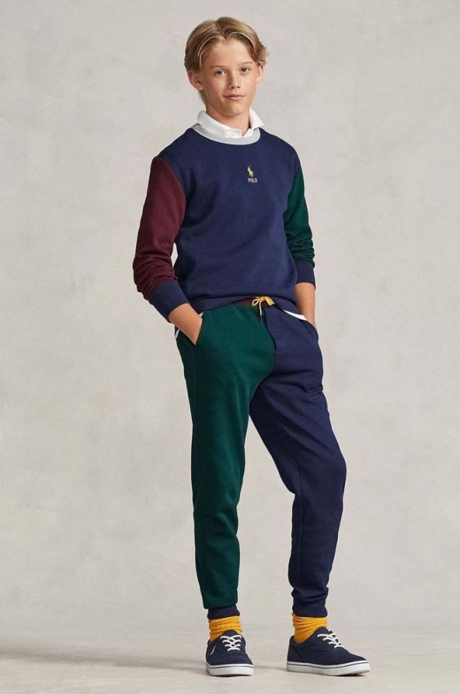 Дитяча кофта Polo Ralph Lauren колір синій однотонна (3441610) фото 5