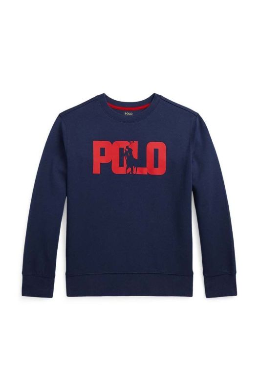 Дитяча кофта Polo Ralph Lauren колір синій з принтом (3441618) фото 2