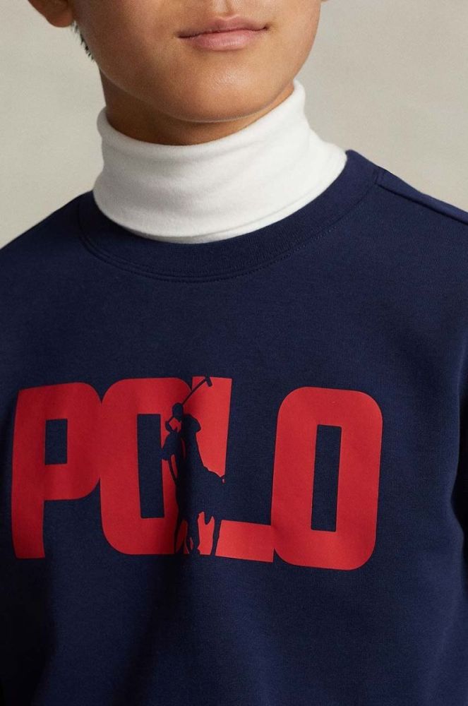 Дитяча кофта Polo Ralph Lauren колір синій з принтом (3441618) фото 5