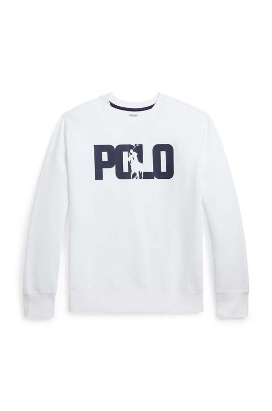 Дитяча кофта Polo Ralph Lauren колір білий з принтом (3441622)