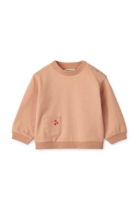 Кофта для немовлят Liewood колір помаранчевий однотонна