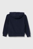 Дитяча кофта EA7 Emporio Armani колір синій з капюшоном з принтом (3380992)