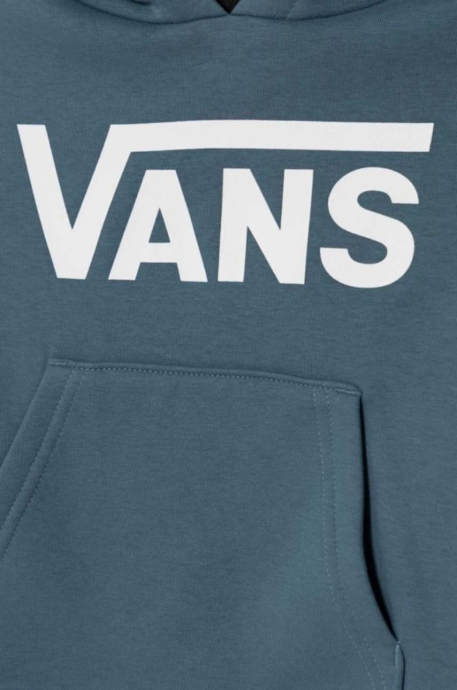 Дитяча кофта Vans BY VANS CLASSIC PO KIDS VN0A49MUJCN1 з капюшоном з принтом колір блакитний фото 3