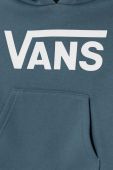 Дитяча кофта Vans BY VANS CLASSIC PO KIDS VN0A49MUJCN1 з капюшоном з принтом колір блакитний