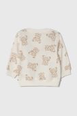 Бавовняна кофта для немовлят United Colors of Benetton колір бежевий візерунок