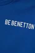 Дитяча бавовняна кофта United Colors of Benetton з принтом колір блакитний (3390389)