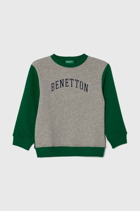 Дитяча бавовняна кофта United Colors of Benetton з принтом колір барвистий (3390570)