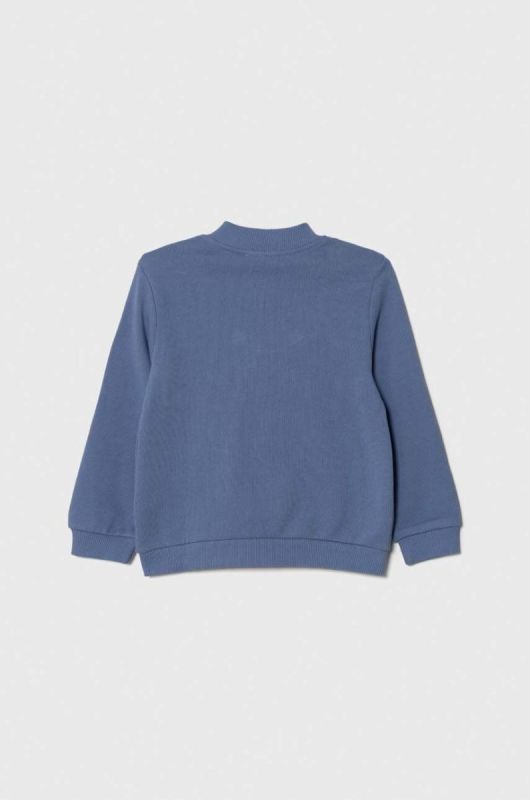 Дитяча бавовняна кофта United Colors of Benetton з принтом колір блакитний (3390667) фото 2