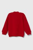 Дитяча бавовняна кофта United Colors of Benetton колір червоний з принтом (3390619)