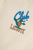 Дитяча кофта Lacoste колір бежевий з принтом