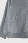 Дитяча кофта United Colors of Benetton колір сірий з капюшоном однотонна (3473425)