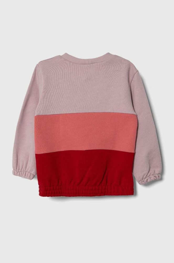 Дитяча бавовняна кофта United Colors of Benetton колір фіолетовий візерунок (3413946) фото 2