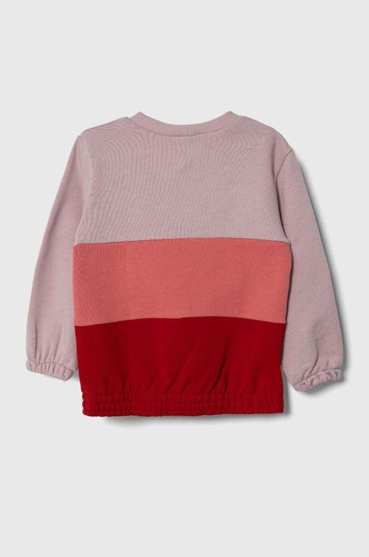 Дитяча бавовняна кофта United Colors of Benetton колір фіолетовий візерунок (3413946) фото 2