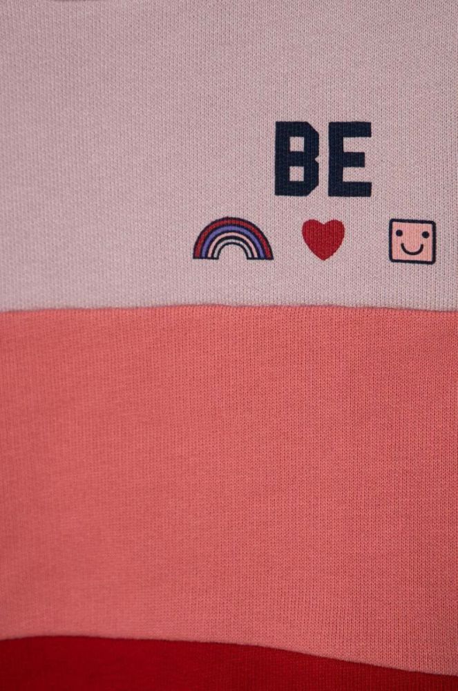 Дитяча бавовняна кофта United Colors of Benetton колір фіолетовий візерунок (3413946) фото 3