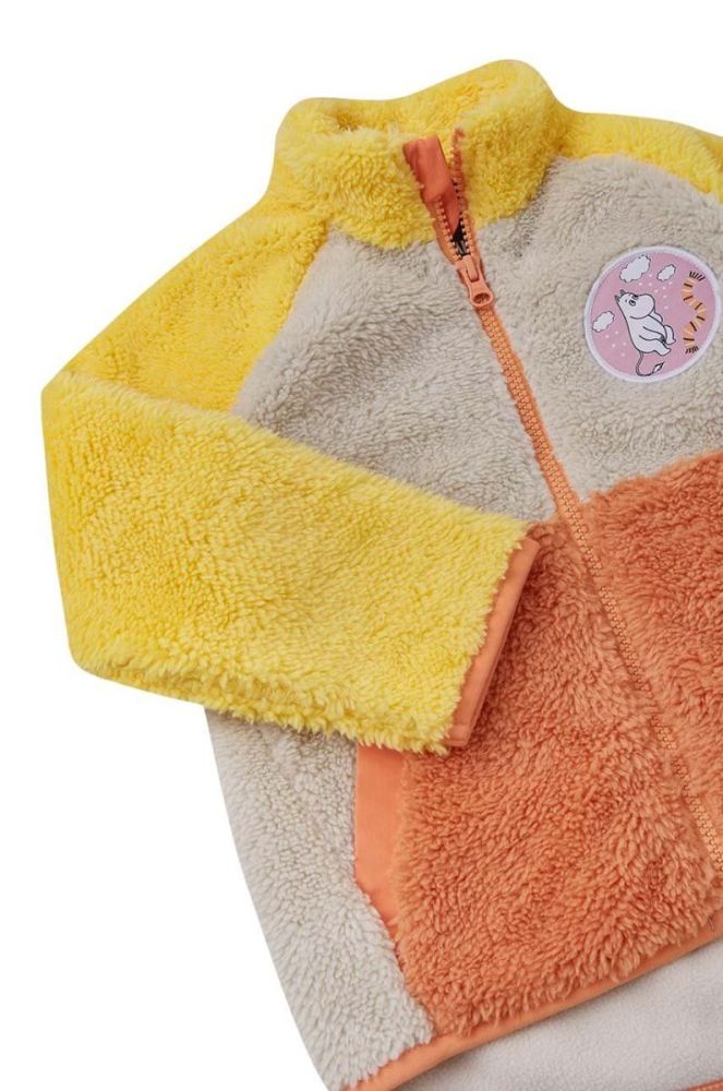 Дитяча кофта Reima Moomin Kramgo колір жовтий однотонна фото 3