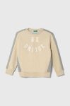Дитяча кофта United Colors of Benetton колір бежевий з принтом (3545927)