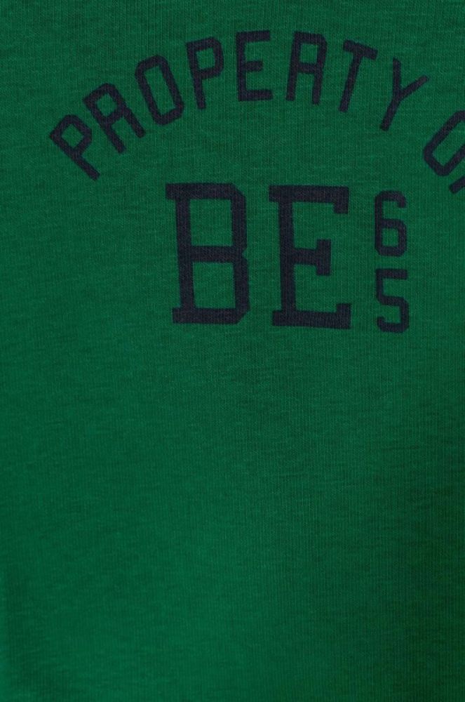 Дитяча кофта United Colors of Benetton колір зелений з принтом (3514939) фото 3