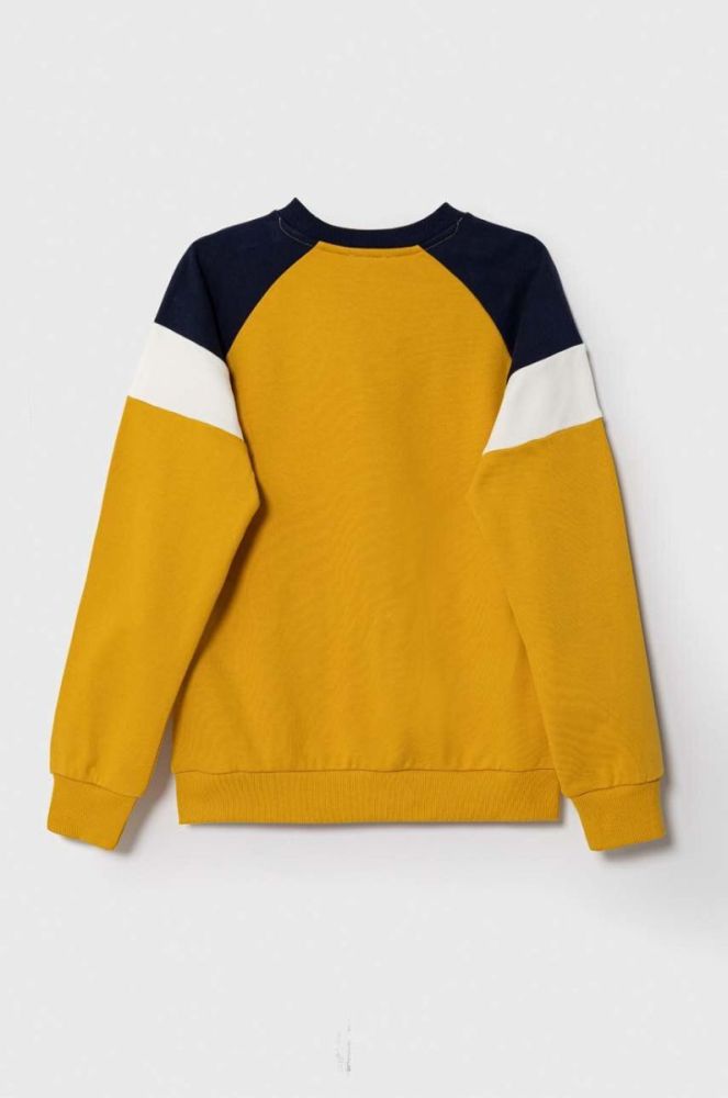 Дитяча кофта United Colors of Benetton колір жовтий з аплікацією фото 3