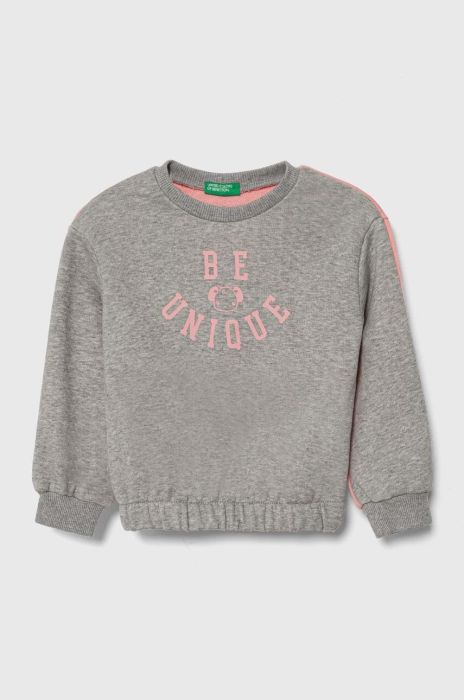 Дитяча кофта United Colors of Benetton колір сірий візерунок (3485408)