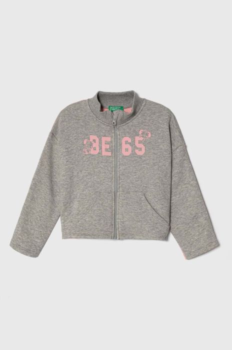 Дитяча кофта United Colors of Benetton колір сірий візерунок (3485414)