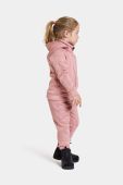 Дитяча кофта Didriksons CORIN KIDS FULLZIP колір рожевий з капюшоном однотонна