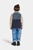 Дитяча кофта Didriksons MONTE KIDS HALF BUTT колір синій однотонна