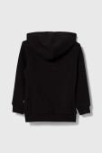Дитяча кофта Puma ESS Logo Hoodie FL G колір чорний з капюшоном з принтом