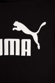 Дитяча кофта Puma ESS Logo Hoodie FL G колір чорний з капюшоном з принтом