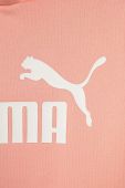 Дитяча кофта Puma ESS Logo Hoodie FL G колір рожевий з капюшоном з принтом