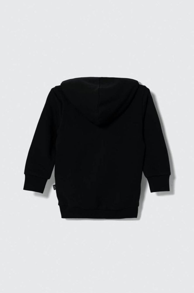 Дитяча кофта Puma ESS Small Logo Full-Zip Hoodie TR G колір чорний з капюшоном однотонна фото 2