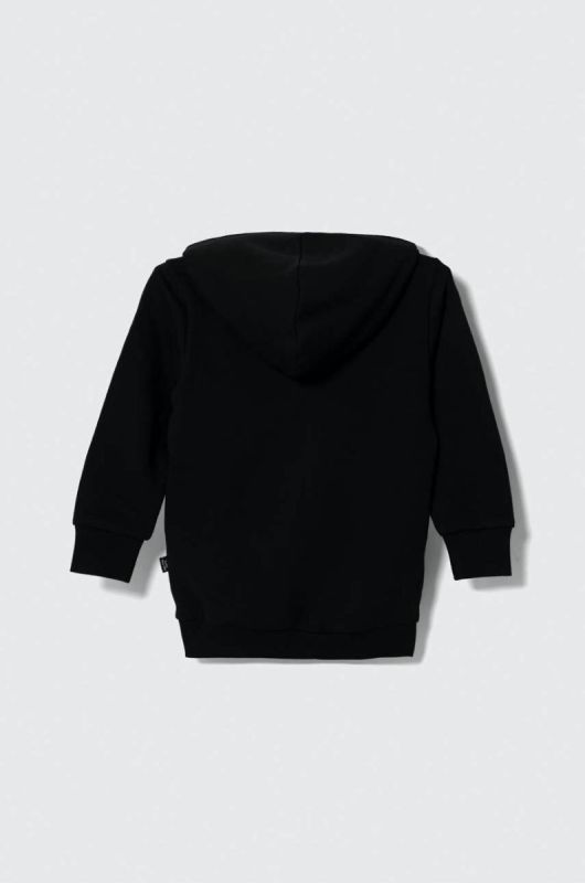 Дитяча кофта Puma ESS Small Logo Full-Zip Hoodie TR G колір чорний з капюшоном однотонна фото 2
