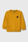 Дитяча кофта United Colors of Benetton колір жовтий з принтом (3601451)