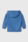 Дитяча кофта United Colors of Benetton з капюшоном однотонна колір блакитний (3637948)